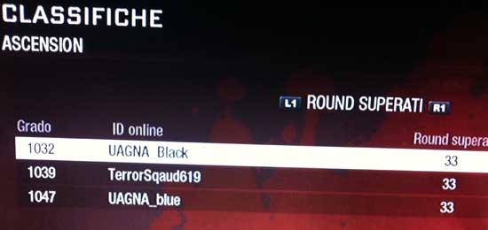 Classifica Ascension 1