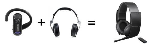 Cuffie piu auricolare cuffie sony