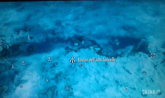 Locazione Rovine Alto Cancello Skyrim 