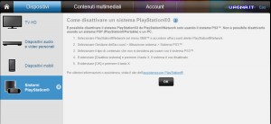 Dispotivi PS Network disattivare