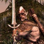 Elfo con spadone Skyrim