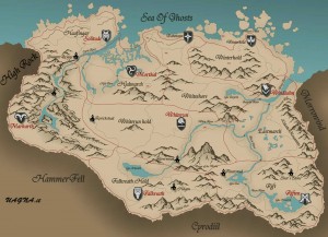 Mappa Skyrim TES V