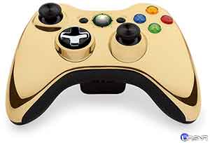 Xbox-360-Special-Edition-Chrome-Series-Gold-Wireless-Controller