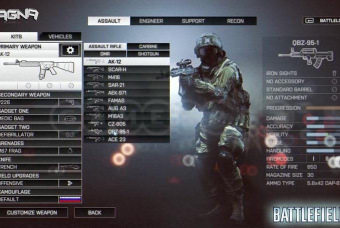 Lista Armi Battlefield 4