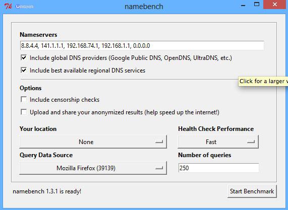 dns guida namebench quali usare uagna.it