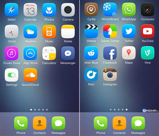 Soft Remix For iOS 7 - Tema Winterboard iOS 7