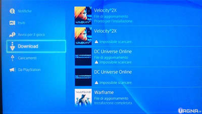 AGGIORNAMENTO PS4 IMPOSSIBILE SCARICARE