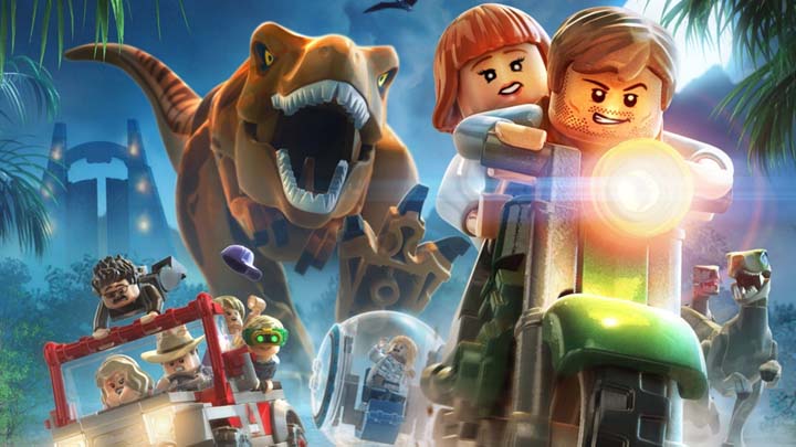 copertina del gioco lego jurassic world