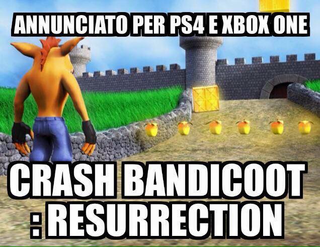crash bandicoot resurrection fake bufala