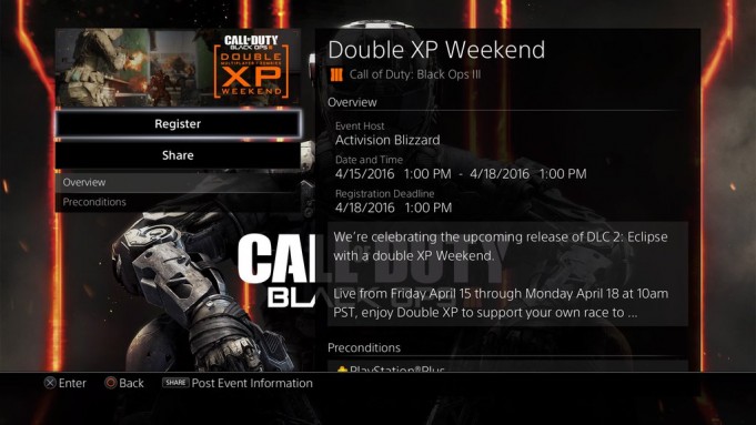 schermata eventi black ops 3