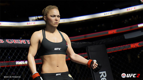 EA Sports UFC 2 Ronda Rousey nell'ottagono