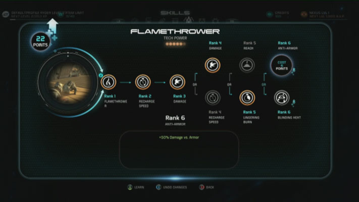 Menu mass effect andromeda