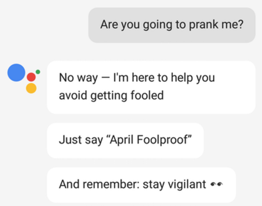 Google Pesce d'Aprile 2017 Google Assistant