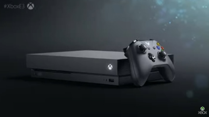La prima immagine di Xbox One X.