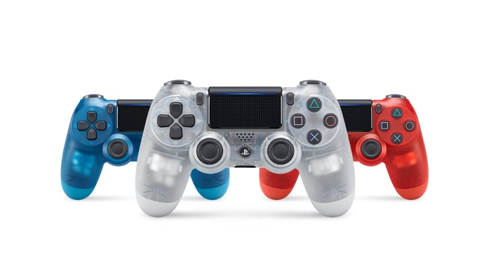 DualShock 4 Crystal Sony tre colori