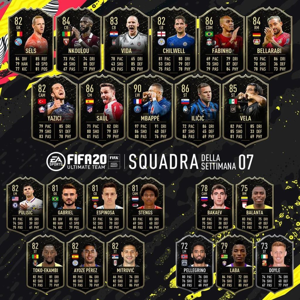 totw 7 fifa 20