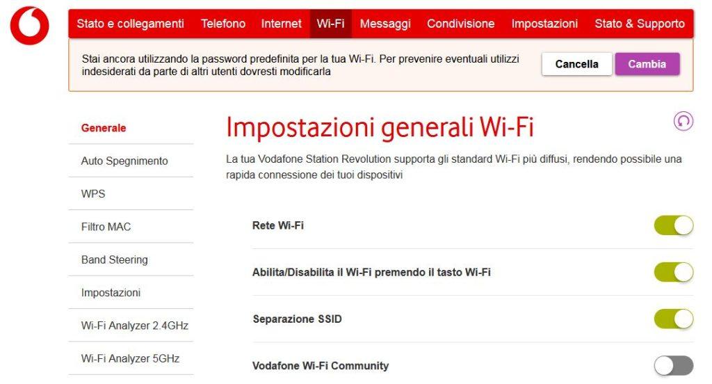 connessione vodafone station
