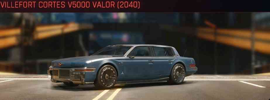 lista veicoli cyberpunk 2077