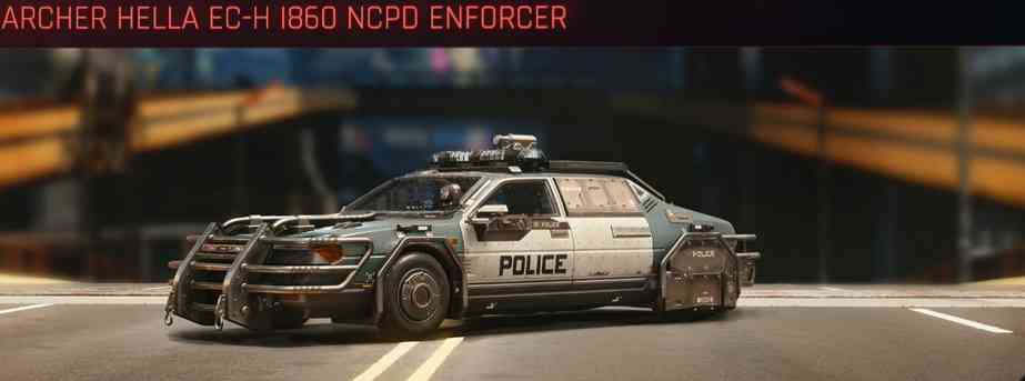 lista veicoli cyberpunk 2077