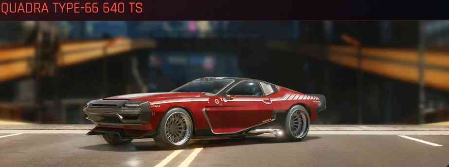 lista veicoli cyberpunk 2077
