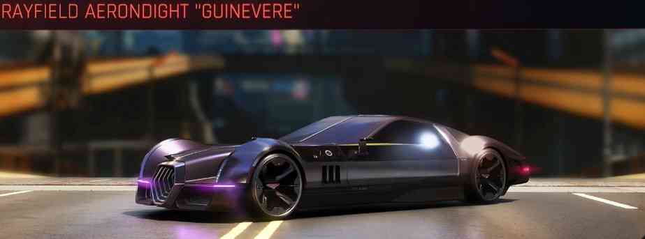 lista veicoli cyberpunk 2077