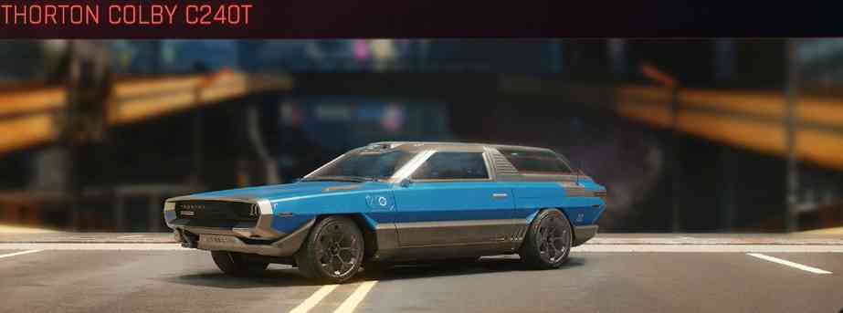 lista veicoli cyberpunk 2077