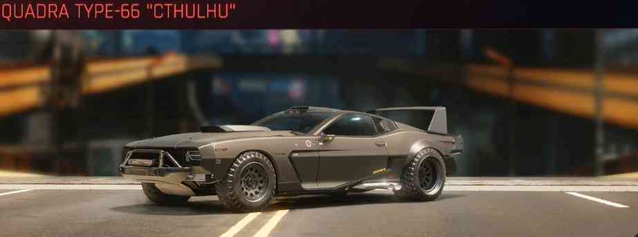 lista veicoli cyberpunk 2077