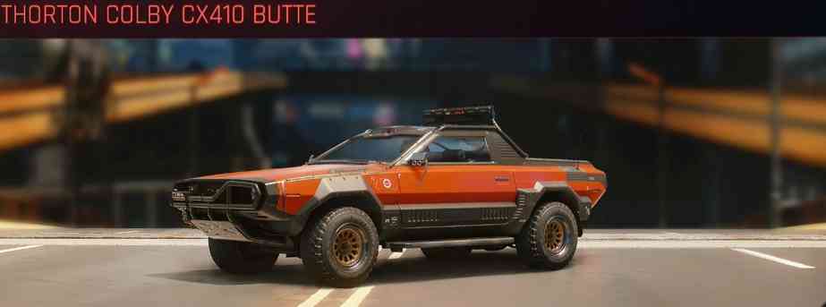 lista veicoli cyberpunk 2077