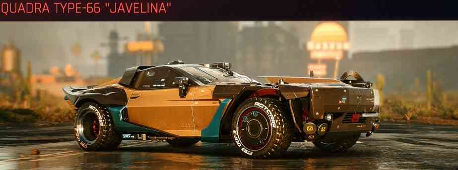 lista veicoli cyberpunk 2077