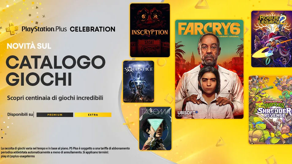 PS Plus Extra/Premium Catalogo Giugno 2023 UAGNA