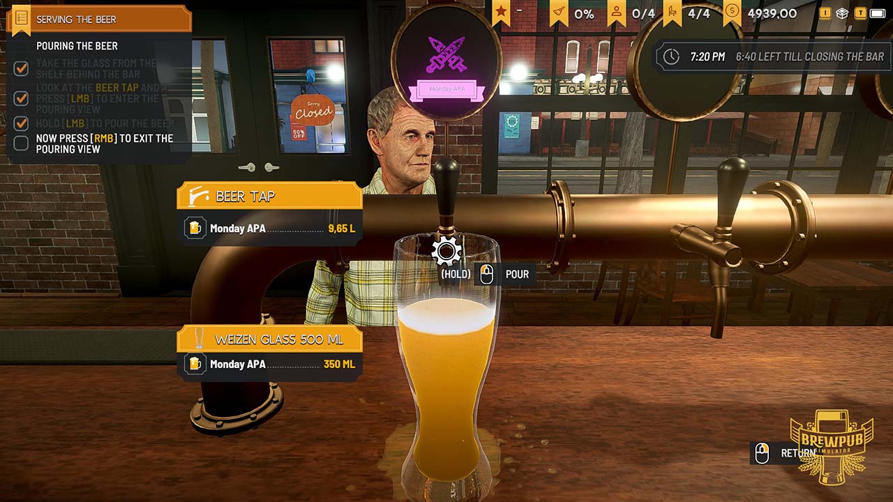 Brewpub simulator gameplay 2
