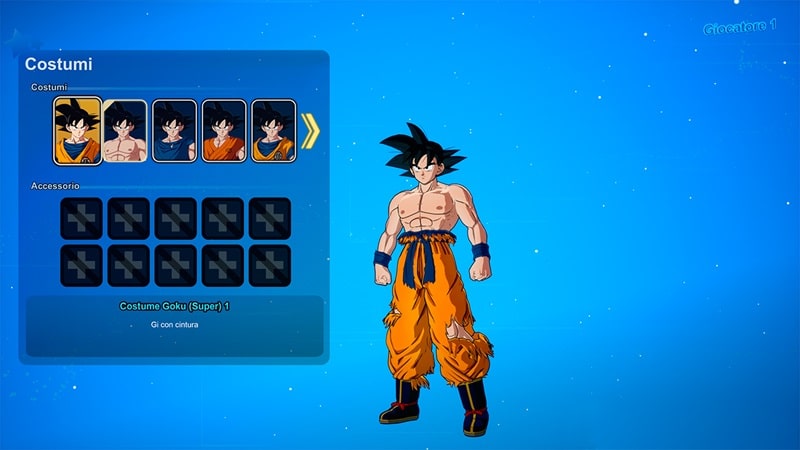 sparking zero costumi