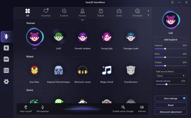avvia EaseUS VoiceWave